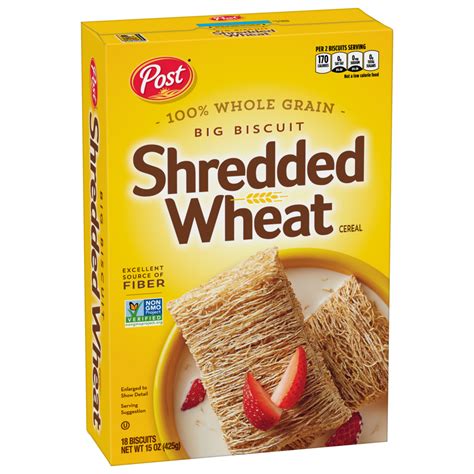 Post Shredded Wheat Breakfast Cereal: Whole-Grain, High-Fiber