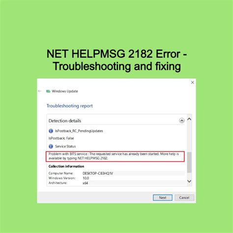 Image result for Net Helpmsg 2182 Error