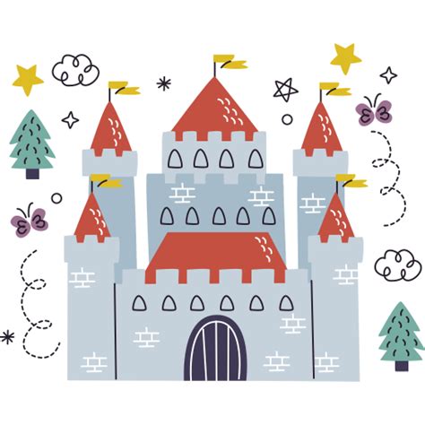 Castle Stickers - Free architecture and city Stickers