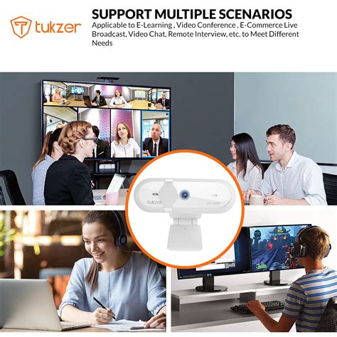Tukzer 2.1 MP Full HD 1080P Web Camera, CMOS Webcam with Microphone ...
