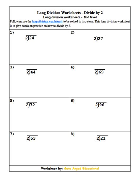 Image result for Basic Division Step by Step