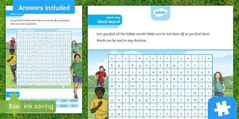 Sports Day Word Search | Sports Day Resources | KS1