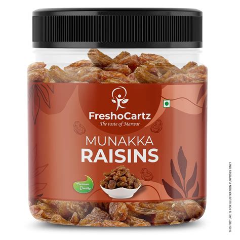 FreshoCartz King Size Munakka Raisins with Seeds | Sun Dried Big ...