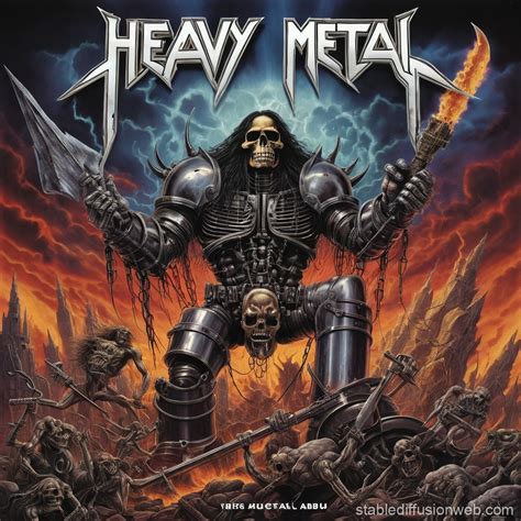 Heavy Metal Album Cover Art | Stable Diffusion Online