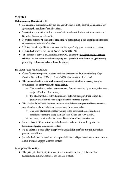 IHL 101: Definition, Principles, and Sources of International ...