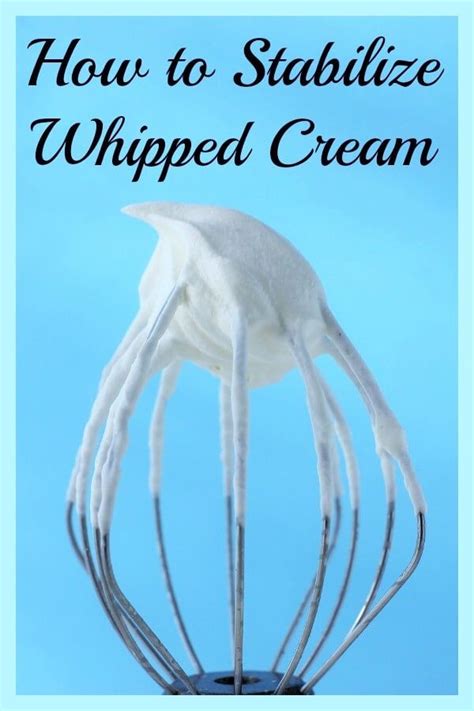 How to Stabilize Whipped Cream for Making Ahead | Kitchen Frau ...