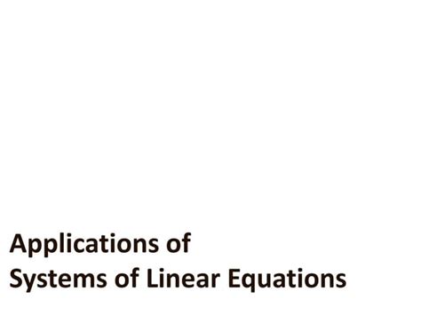 Applications of Solving a Linear Equation 的图像结果
