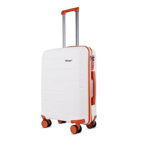 Verage V-Lite Orion 56 cms White Hard Sided Cabin Size Carry On Luggage ...