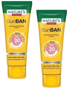 Nature's Essence Sunscreen - SPF 30 PA+++ SUN BAN SPF 30 60MLX2 ...