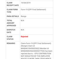 Accenture India — rejection of my pf withdrawal claim 2nd time in a the ...