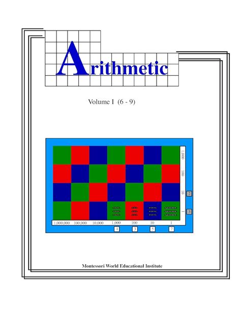 Elementary Math I Manual: Montessori Arithmetic Volume I (Montessori ...