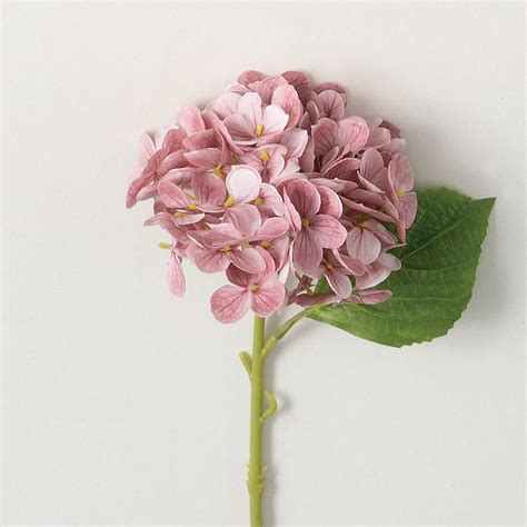 Sullivans 14.25-in Dark Pink Indoor Desktop Hydrangea Artificial flower ...
