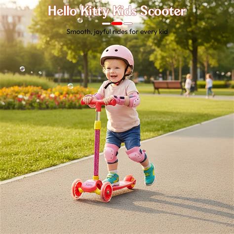 Blaze Kids Scooter with Sturdy Base with LED Light Wheels