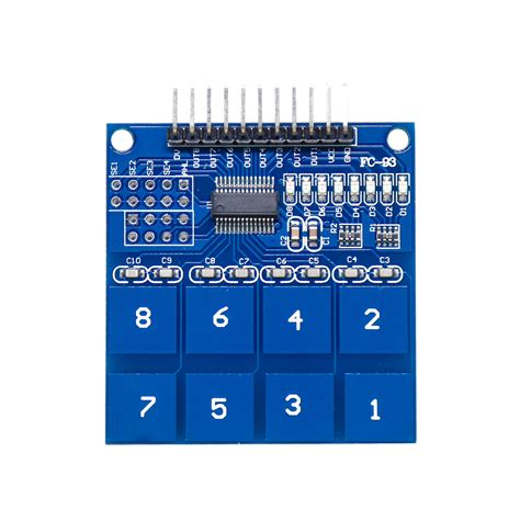 Electronic Spices TTP226-8 Channel capacitive touch sensor module ...