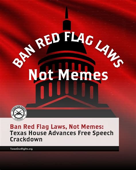 Ban Red Flag Laws, Not Memes: Texas House Advances Free Speech ...