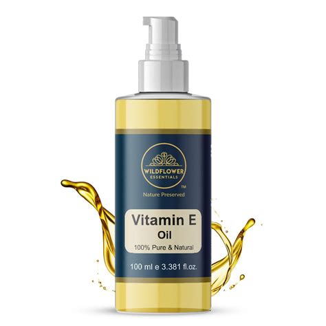 Wildflower Essentials Cold Pressed Vitamin E Oil for Scars & Skin