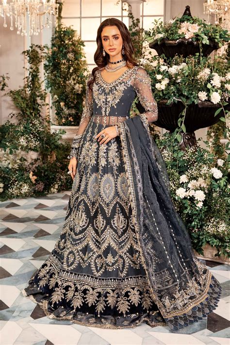 MARIA.B MBroidered Wedding Formals – Embroidered Organza Suit | BD-290 ...