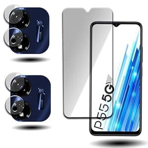 Combo Pack For itel P55 Mobile, Pack of 1 Screen Guard and 2 Camera ...