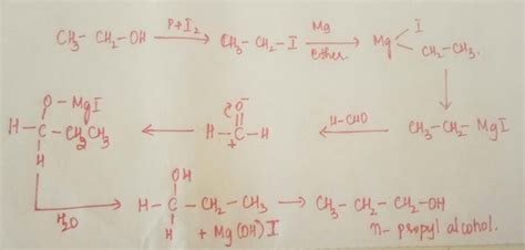 In the following sequence of reactionsthe compound D is :a)Propanalb ...