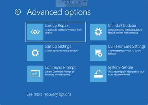 Image result for Fix Boot Option Menu Problems