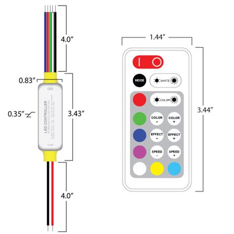 LED RGBW Controller Wiring 的图像结果