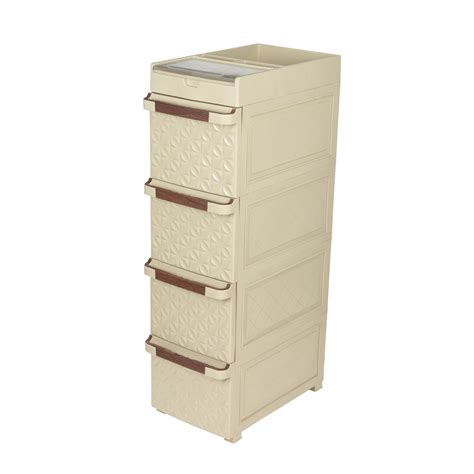 Jaypee Plus - Multiplan 4 BPA Free Vergin Plastic Cabinet Drawer Beige ...