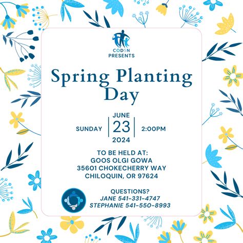 Klamath County - Chiloquin Spring Planting Event