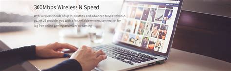 Tenda U3 WiFi Dongle 300Mbps USB Wireless Adapter, 2.4GHz, 2 Internal ...