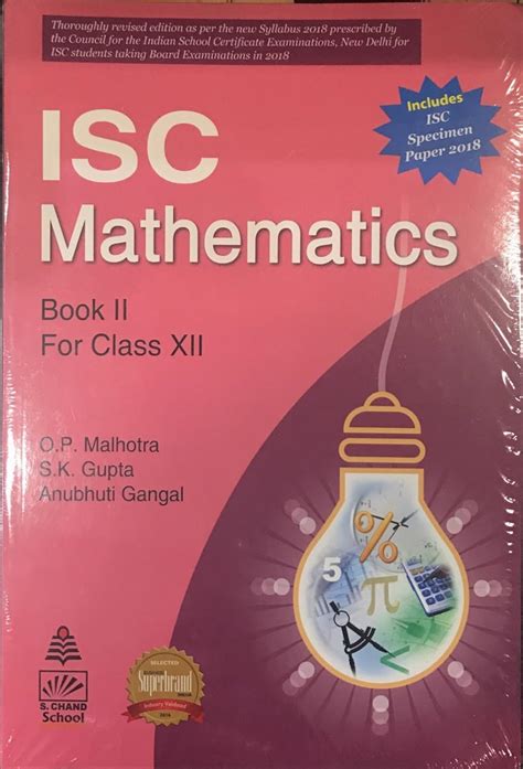 S. Chand's ISC Mathematics Book II for Class XII : S.K. Gupta, O.P ...