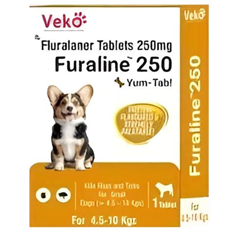 Veko Furaline Fluralaner 250mg Chewable Tablets for Dogs & Puppies ...