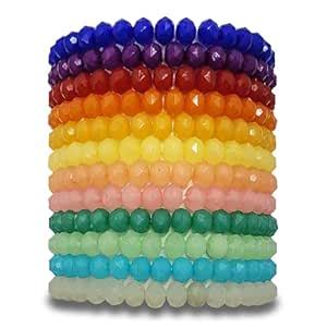 Buy BOHENOOR Multicolour Beads Bracelet Set for Women and Girls ...