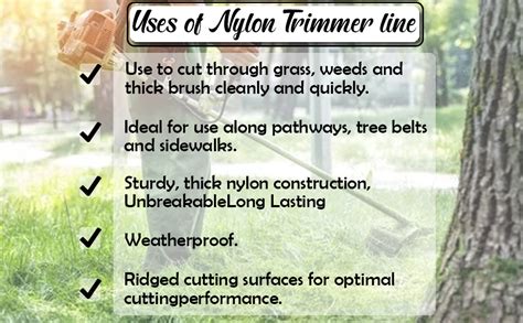 FASTRIM 3.5Mm(0.14 Inch) 40 Metre Square/White/Grass Cutter/Nylon ...