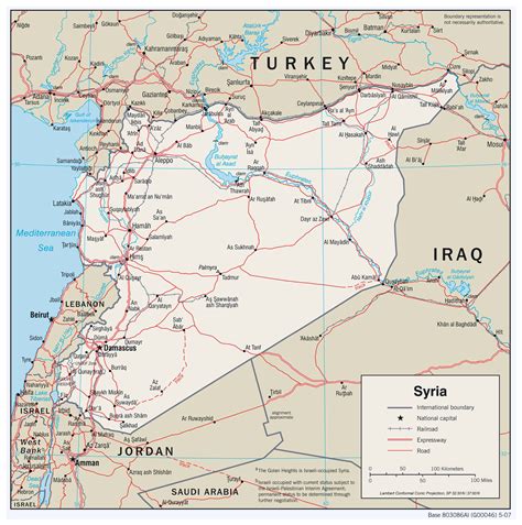 Maps of Syria | Detailed map of Syria in English | Tourist map of Syria | Road map of Syria ...