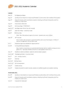 2021‐2022 Academic Calendar - UTEP / 2021-2022-academic-calendar-utep ...