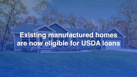 BREAKING NEWS – USDA Manufactured Home Loans are now available! : USDA ...