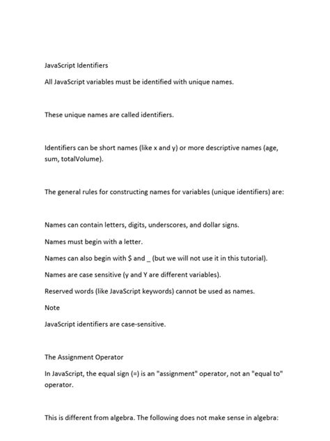 Image result for JavaScript Identifiers