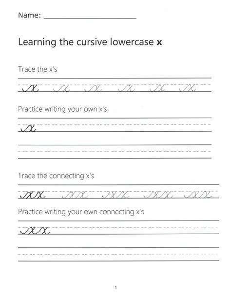 Cursive Letter X X In Cursive | Handwriting OCR