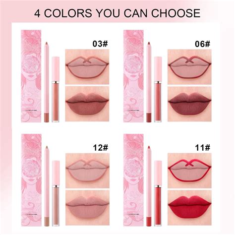 Buy DAGEDA 2Pcs Lip Liner and Lipstick Set, Matte Liquid Lipstick for ...
