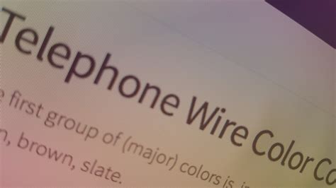 Image result for 20-pair colour code Telephone Cable Types