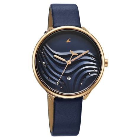 Buy Online Fastrack Oceanyx Quartz Analog with Date Blue Dial Blue ...