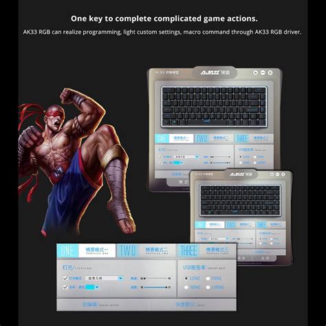 AJAZZ Mechanical Keyboard Portable 82 Keys Blue Switches-Black-RGB All ...