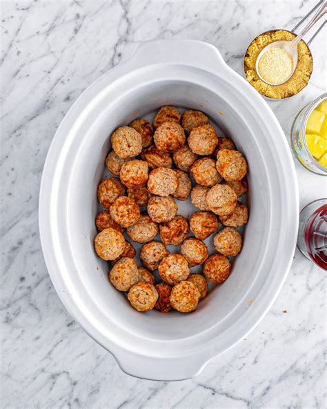 Crockpot Pineapple Barbecue Meatballs - Life She Has