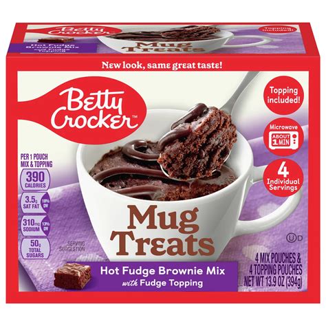 Betty Crocker Mug Treats Hot Fudge Brownie Mix - Shop Baking mixes at H-E-B