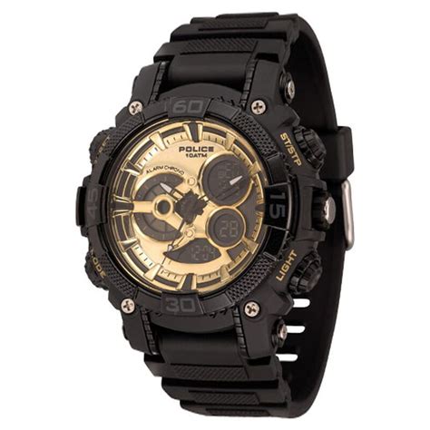 Buy Online Police Quartz Analog Grey Dial Silicone Strap Watch for Men ...