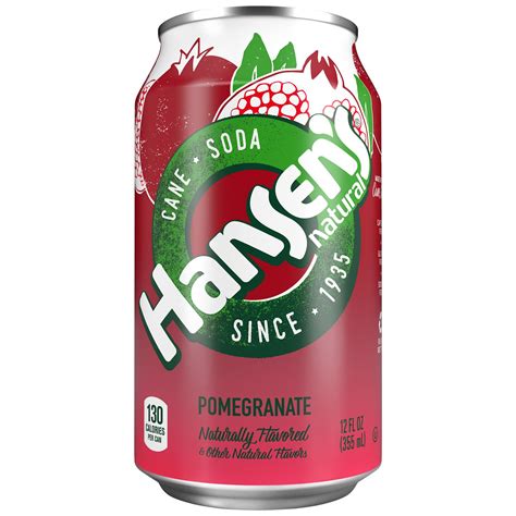 Amazon.com : Hansen's Pomegranate Soda Soft Drink, 12 fl oz, 24 Pack ...