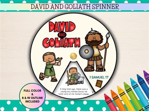 Free Printable David And Goliath Crafts - Free coloring pages to print