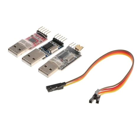 WHIZZO 3Pcs USB to TTL CH340 PL2303 CP2102 Converter Module 5V 3.3V ...