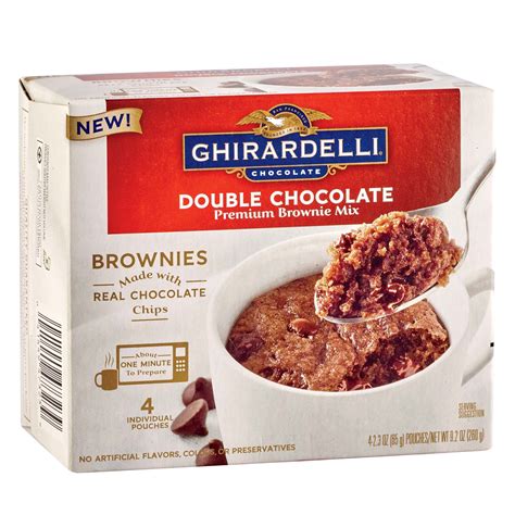 Ghirardelli Double Chocolate Premium Mug Brownie Mix - Shop Baking ...