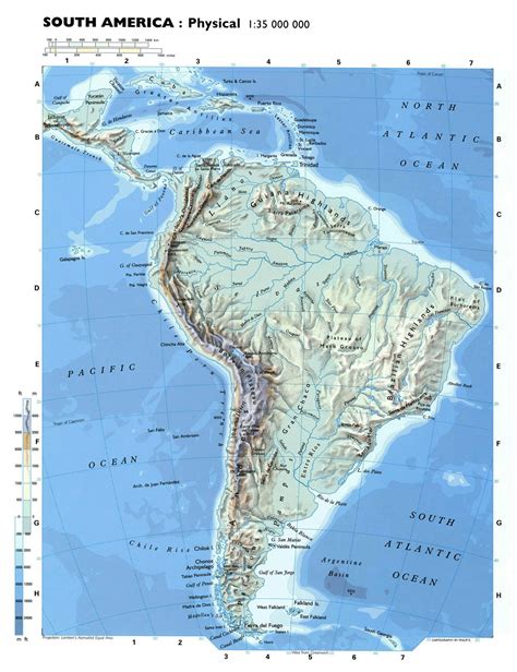Maps of South America and South American countries | Political maps, Administrative and Road ...