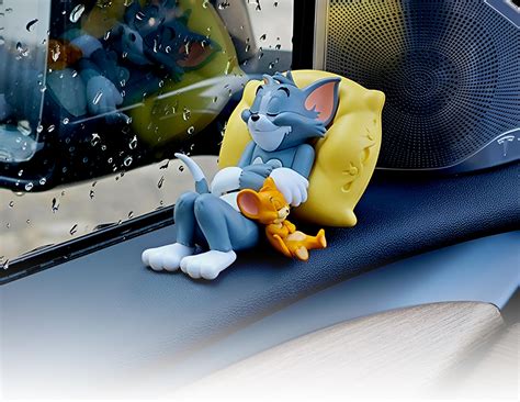 MIKANIX Tom & Jerry Cute Sleeping Car Interior Accessory I Adorable Toy ...